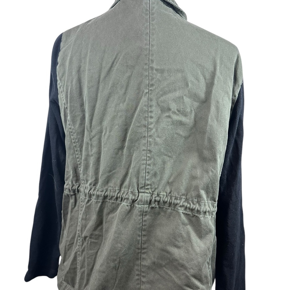 Torrid Army green twill and French terry jacket drawstring size 1-1X:14-16 - Picture 4 of 10